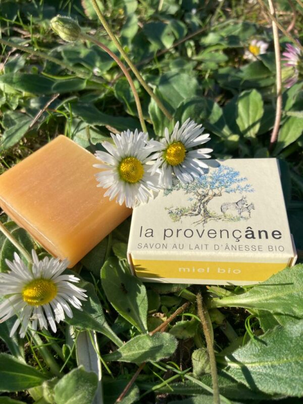 Savon au lait d'ânesse biologique 25 g - Miel bio